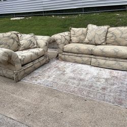 2-Piece Sofa Set + Chair – Clean, Comfortable, Ready to Use