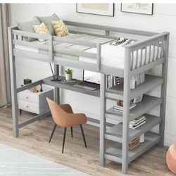 Bunk Bed with Desk