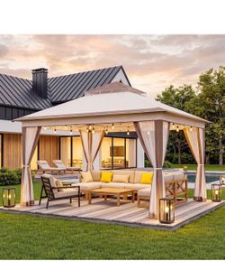 HOME 11x11 Pop Up Gazebo with Mosquito Netting