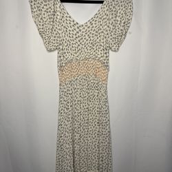 Women’s White Floral Dress 
