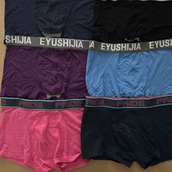 6 Mix Brands Of Boxer Briefs -4 With Feature