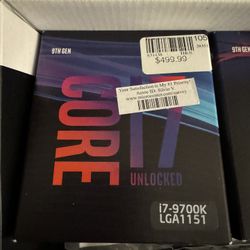 Intel Core i7-9700k 