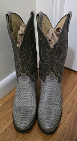 Snake Skin Mens Boots