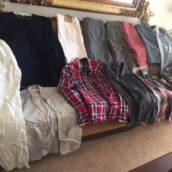 4 Large Bags Men’s Clothes.  $40 Each Bag. 