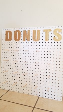 Donut board for party decorations