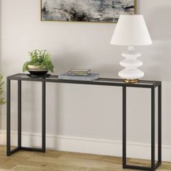 Glass Top Console Table