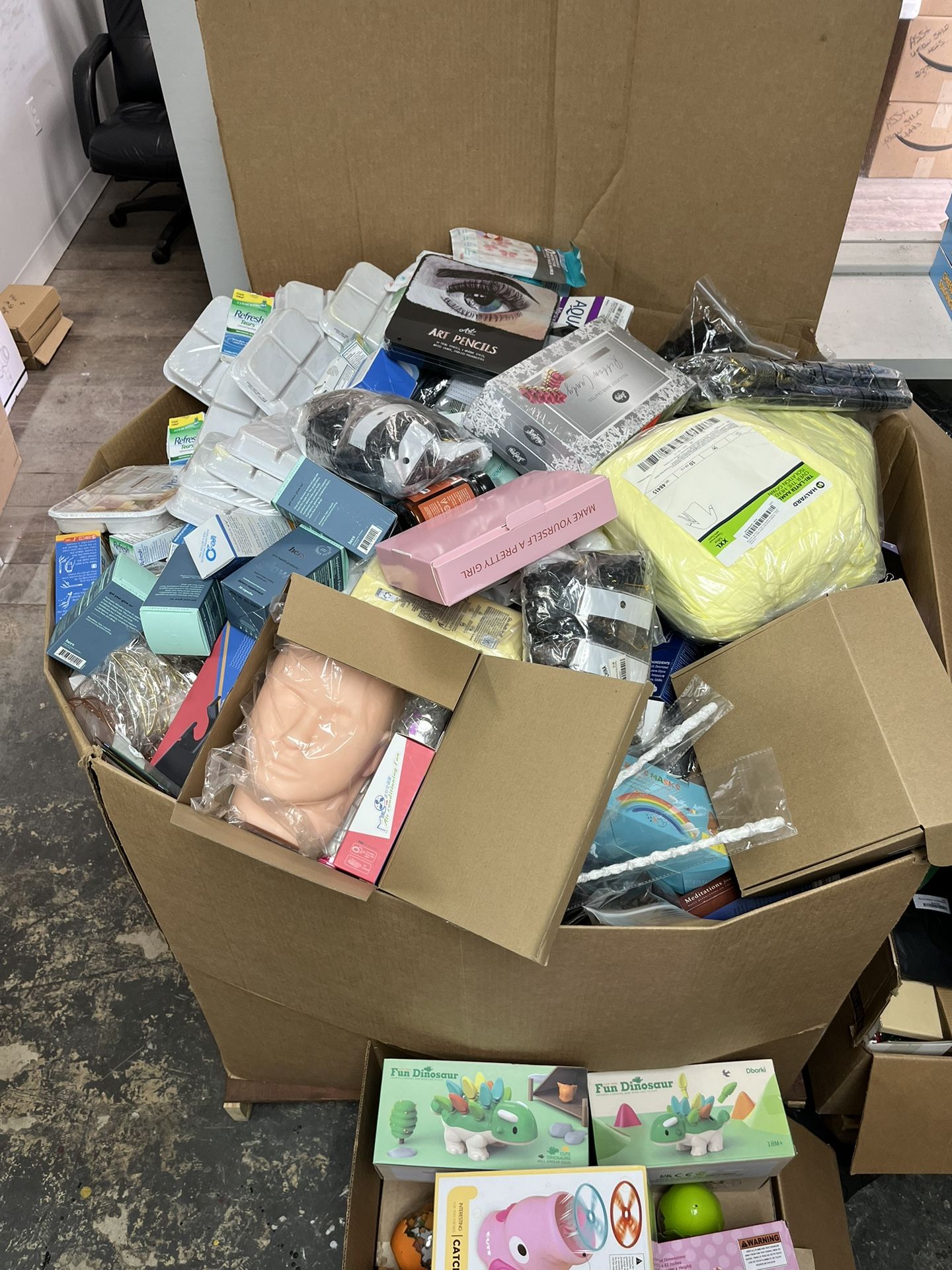 Boxes Of Cosmetic  Hair And Nail Care Boxes 