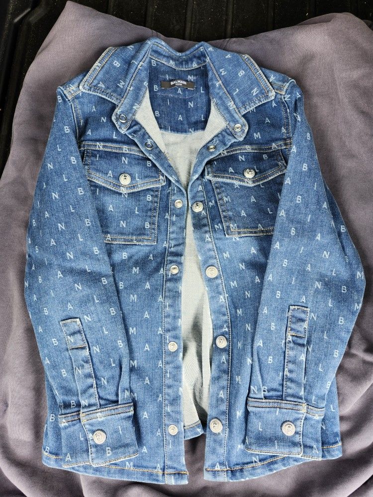 Balmain Paris Girls Jean Jacket