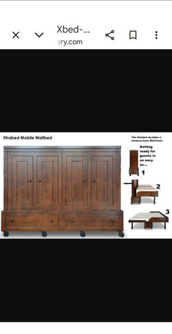 Free Hidden Queen Bed on Wheels