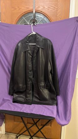 Men’s big & tall 3x pure leather coat