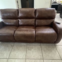 Leather Couch With Massage And Recliners