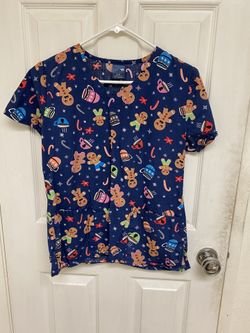 Gingerbread Scrub Top