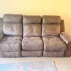 Ashley Manual Reclining Fabric Sofa