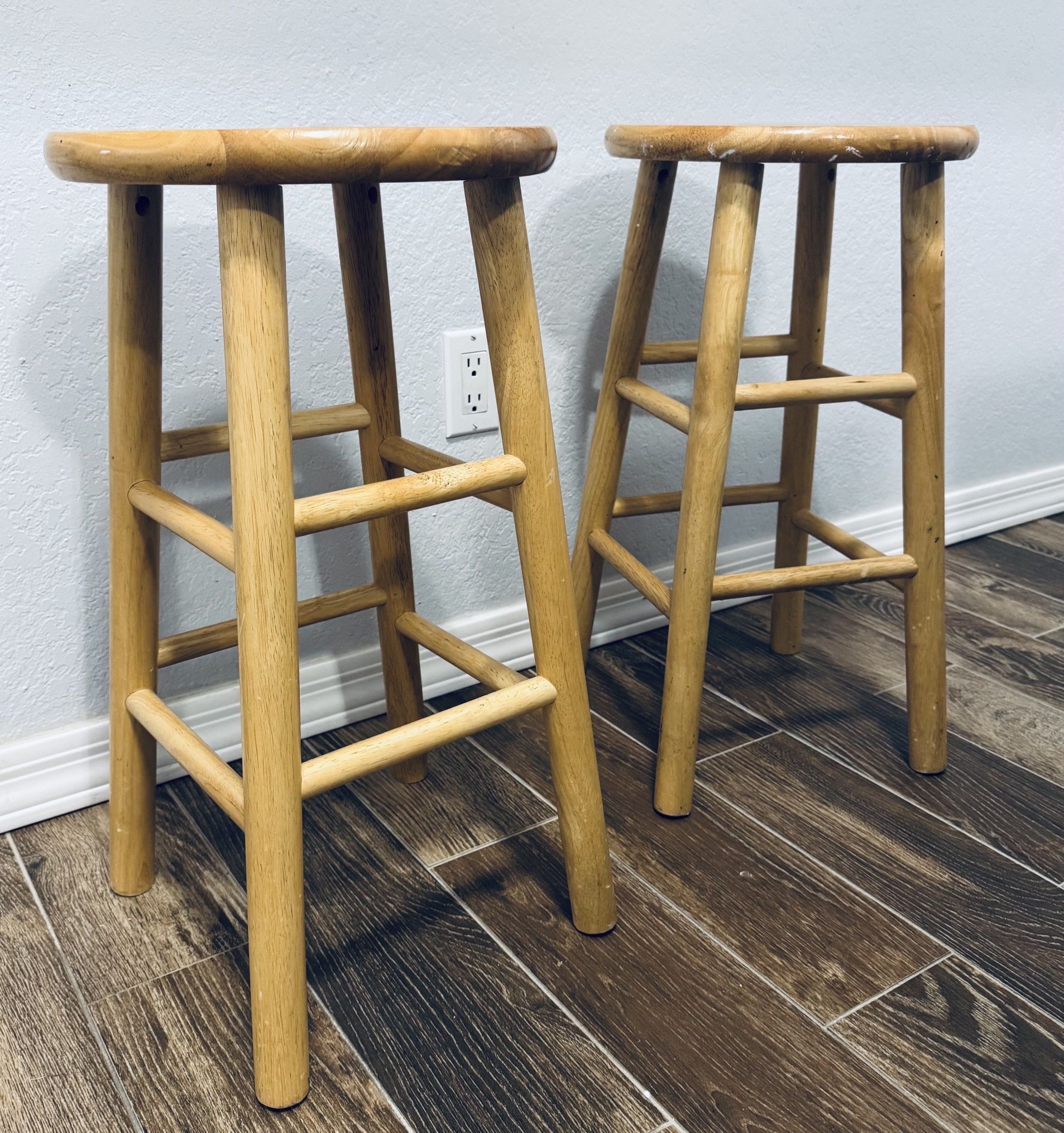 Wood Stools (2)
