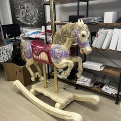 Wooden Rocking Carousel Horse