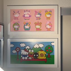Two Hello Kitty Wall Decor 