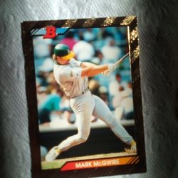 1992 Mark McGwire Gold Foil, 1983 Panamerican Games Bowman # 620 Baseball Card
