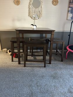 Pub Style Wooden Table