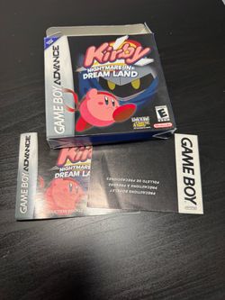 Nintendo Gameboy Advance Kirby Box and Manual Only