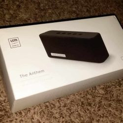 NEW IN BOX LSTN SOUND CO. THE ANTHEM WIRELESS BLUETOOTH SPEAKER BLACK BLUE TOOTH SPEAKERPHONE