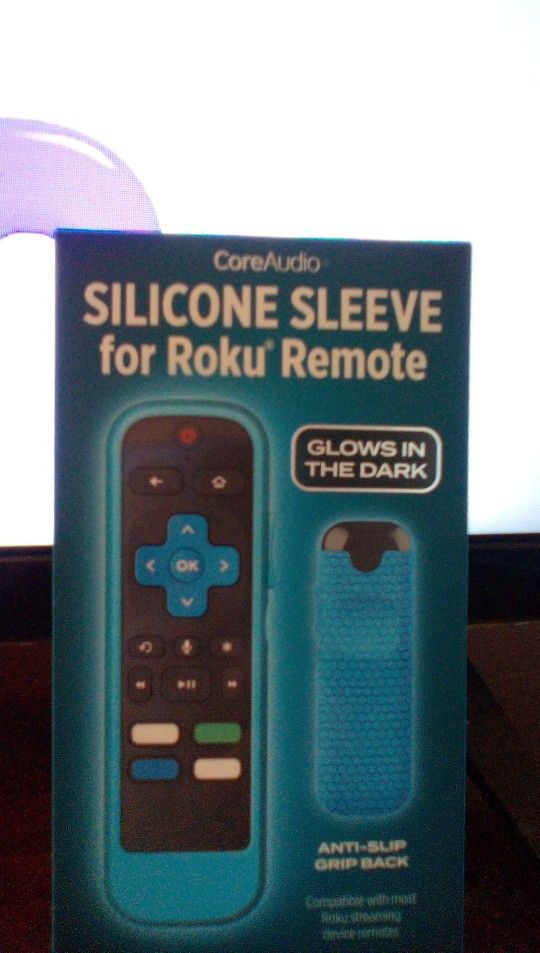 Blue glow in the dark Sleeve for Roku remote 