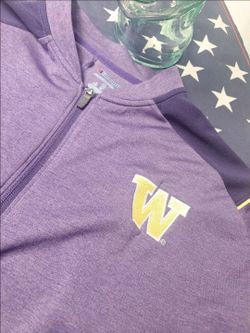 Mens Washington Huskies Pullover Jacket Quarter Zip Size XL $55 used twice
