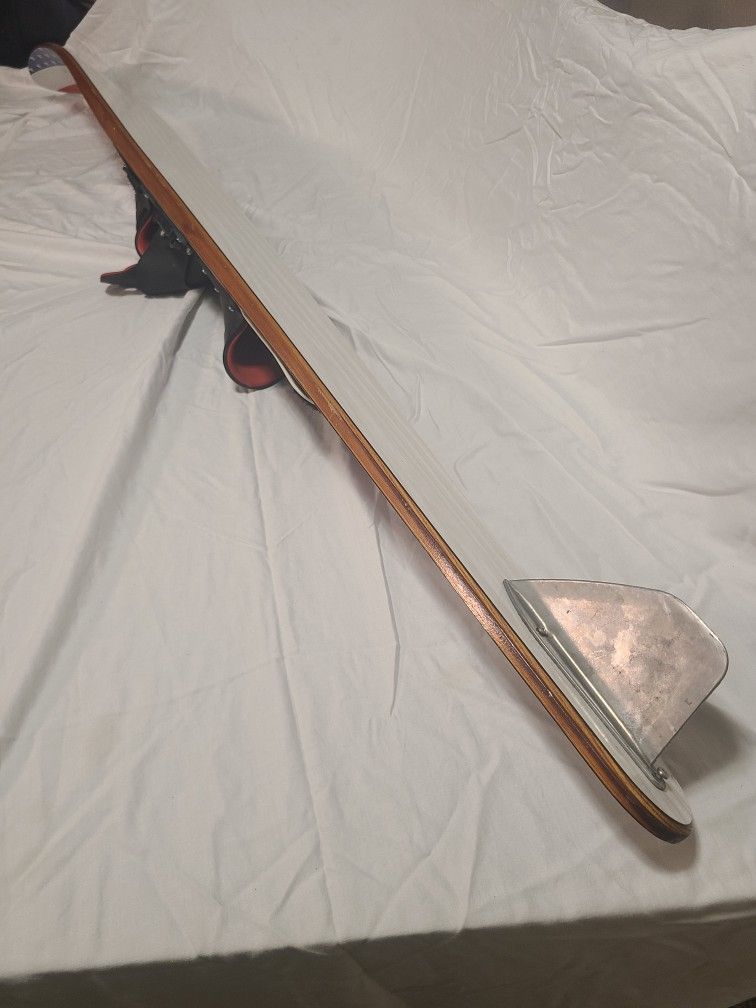 Vintage Taperflex Slalom Water Ski Concave Competition 65" USA Flag for