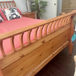Full Bed Frame & Nightstand 