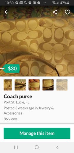 Coach purse