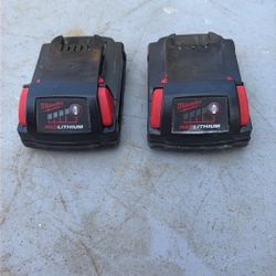 2 M18 2ah Batteries