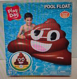 Play Day Poop Emoji Pool Float