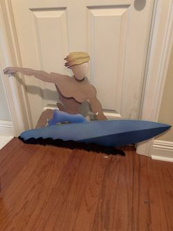 Blonde Surfer Guy Wall Decor 