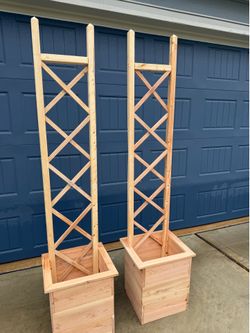 Planter with trellis