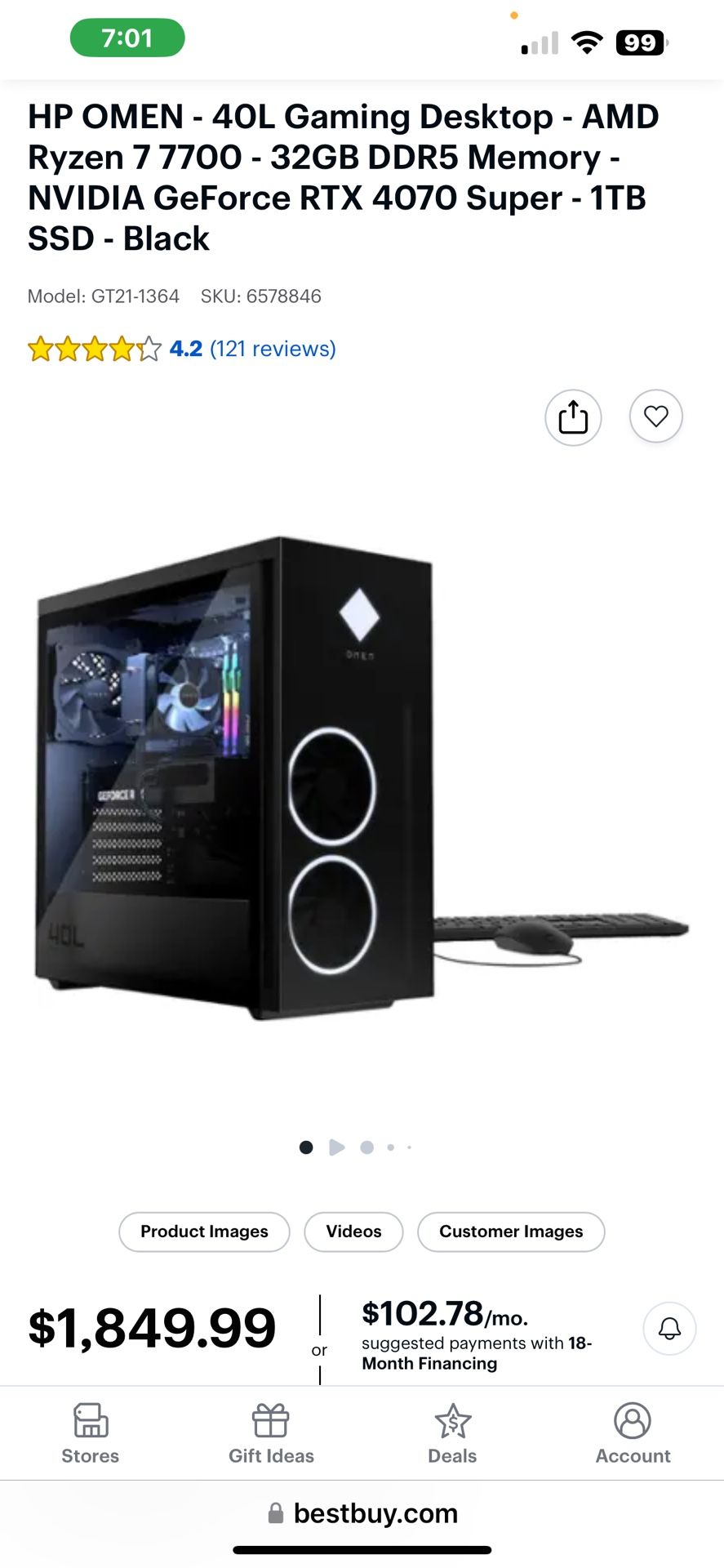 OMEN 4070 Gaming Pc