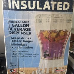 Insulated 3 Gallon Beverage Dispenser 