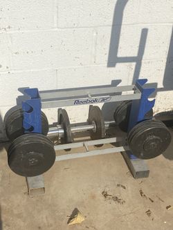 Reebok Weight Stand Dumbbells Included