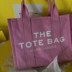 Pink tote bag