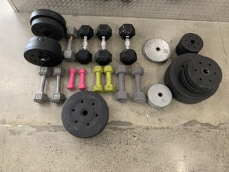 Lift Weights lot (284 pounds total)