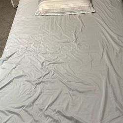 Full Size Bed Frame With Wooden Slate