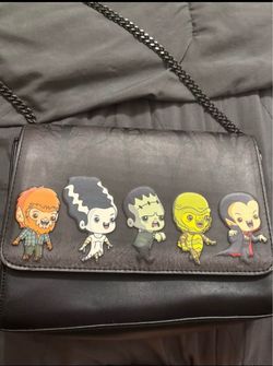 Universal Monsters x Loungefly Chibi Line Chain Strap Crossbody Bag