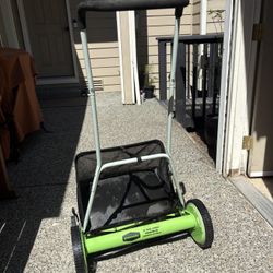 Push mower (reel Mower): Greenworks 20”