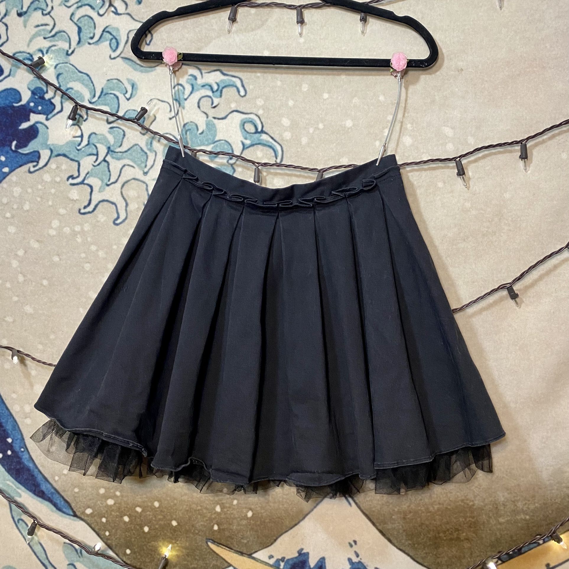 Collective Concepts ‘Rah Rah’ Pleated Skirt w/Tulle Size M