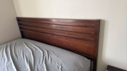 King bed with frame and mattress