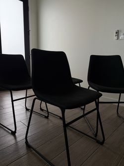 Black dining chairs