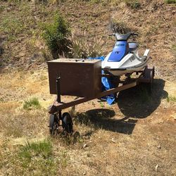 1990 Kawasaki Jet ski And Double Trailer