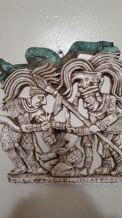 Handcrafted Mayan Sculpture Artwork