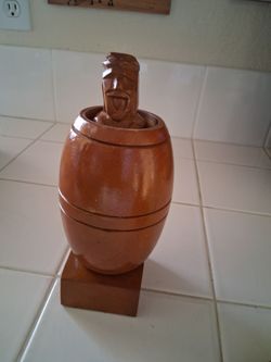 Large Barrel Man Funny Souvenir Made in Philippines, Wood Carved Figurine, Philippine Gift, Wood Carving Gift, Funny Gift,