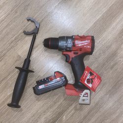 Milwaukee Fuel Hammer Drill and Battery