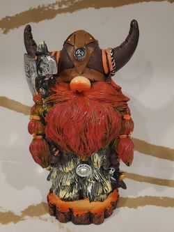 NEW Garden Gnome Statue Viking Decor Outdoor Decoration for Nordic Scandinavian Yard Garden Rare