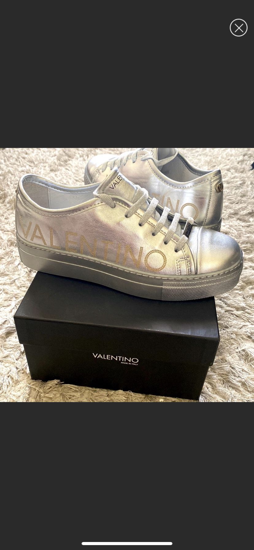 Valentino Silver Shoes New